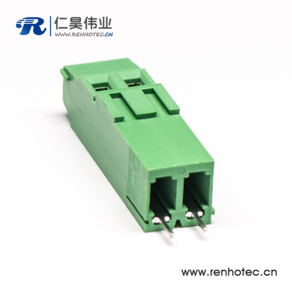 螺钉式2芯带螺钉PCB接线端子直式插孔PCB板安装