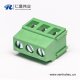 螺钉式直式3芯接PCB接线端子排板连接器绿色