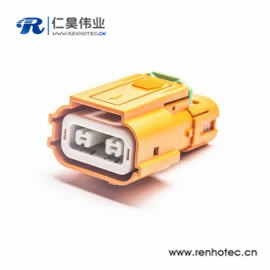 高压直式插头互锁HVIL2芯塑料绝缘体150A连接器