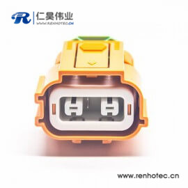 高压直式插头互锁HVIL2芯塑料绝缘体150A连接器