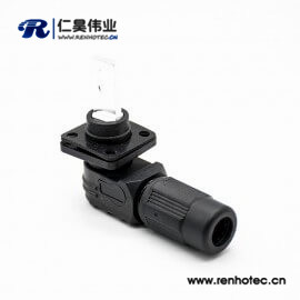 储能高压连接器黑色350A塑料防水IP67公母插座插头对接单芯12mm铜牌连接