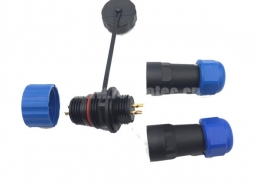 SP21 4芯 IP68防水航空插头插座 连接器 对接