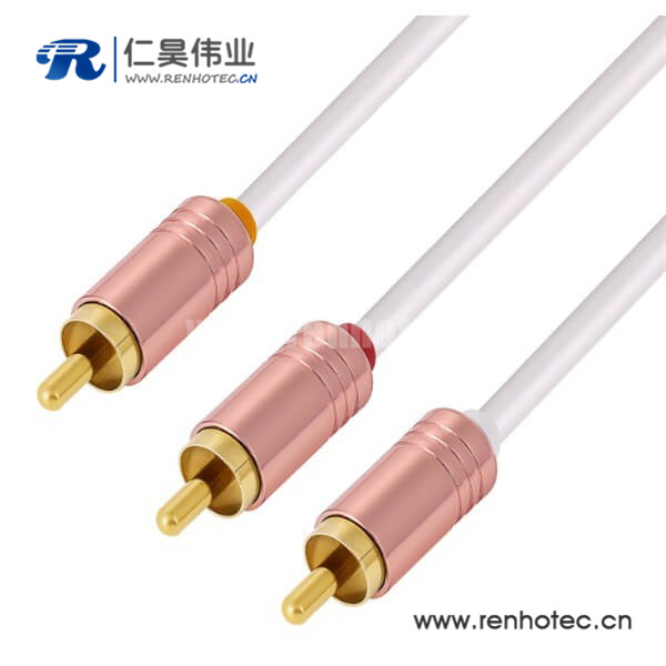 同轴音频线3RCA转3RCA连接线 同轴音频线3RCA转3RCA连接线