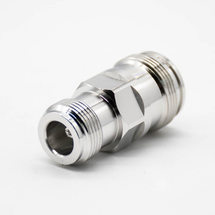 N母头转4.3/10母直式RF转接头镀镍同轴连接器
