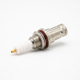 SHV连接器后锁板公头面板安装焊线直式连接器