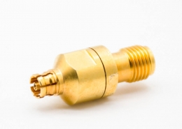 SMA射频转接头SMA转PSMP直式射频同轴连接器KK镀金母转母