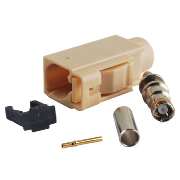 Fakra汽车连接器 颜色编码I型压接焊接接线RG58 LMR-195 RG400 RG142