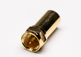 TV公转F公转接头直式镀金连接器