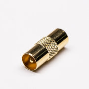 TV公转公直式转接头镀金同轴连接器