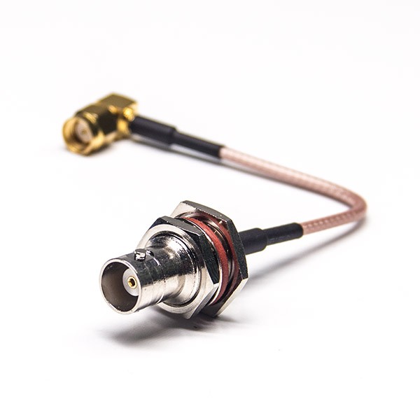 bnc-cables-waterproof-female-straight-50ohm-to-rp-male-angle-with-rg316(4) BNC线材防水母头直式50欧姆转SMA反极公头弯式接RG316线