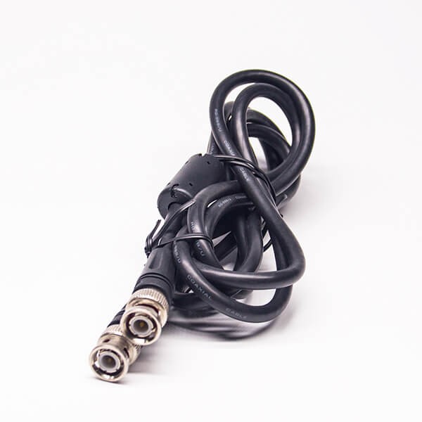 bnc-power-cable-rg58-2m-molded-with-magnet-ring-plug-to-plug-(5) 2m线 BNC公转公接RG58线带磁环注塑式