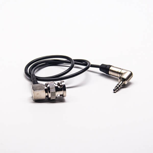 bnc-right-angle-to-35mm-cable-assembly-bnc-male-right-angle-toright-angle-nutirk-35mm-with-rg174-cable-40cm(2) BNC90度转3.5mm线材 90度BNC公头弯式转3.5mm纽崔克原厂弯头接RG174线40CM