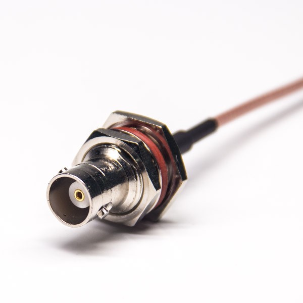 cable-bnc-waterproof-female-straight-to-mcx-male-straight-with-rg316(3) BNC接头线材前锁板防水母头直式转MCX直式公头接RG316线
