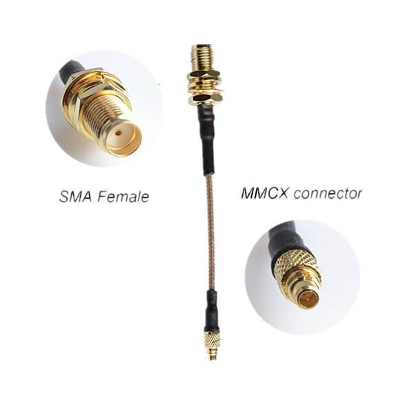 cable-with-sma-connector-female-to-mmcx-male-rg316-assembly-10cm-3pcs(1) SMA射频线缆接SMA母头转MMCX公头RG316组装线