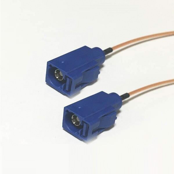 fakra-coax-cable-fakra-c-female-switch-female-with-cable-rg178 4合一Fakra连接器C型母转母RG178组装线材
