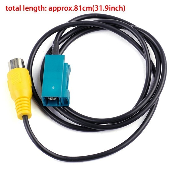 fakra-rca-cable-for-reversing-camera-video-connection-parking-adapter-of-vehicle(2) Fakra母座Z型转RCA母头RG174汽车倒车后视镜监控连接线