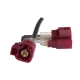 LVDS FAKRA线束接HSD紫红色6芯连接器公转公线长1M