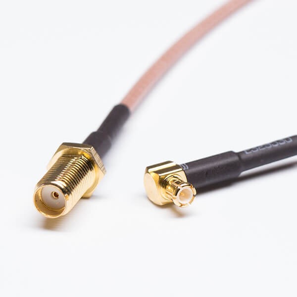 mcx-coax-cable-brown-rg316-solder-with-straight-bulkhead-sma-socket-to-mcx-plug(1) MCX射频同轴线缆棕色RG316焊墙SMA母头接MCX公头