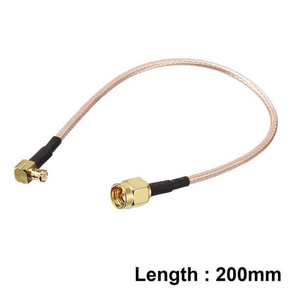 mcx-to-sma-cable-rg316-coaxial-cable-20cm-rf-coaxial-adapter(3) SMA射频接头信号线RG316转MCX弯公头
