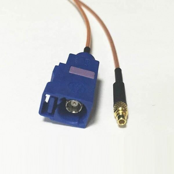 mmcx-male-cable-rg178-to-fakra-c-code-jack-connector(1) 汽车Fakra连接器C型母头转MMCX公头RG178线束
