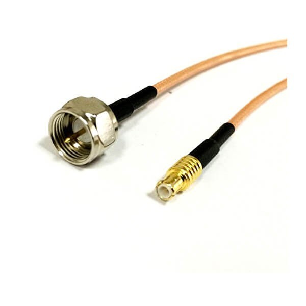 rf-cable-adapter-with-mcx-male-straight-to-f-type-male-pigtail-cable-rg316-3m 信号线F头公头转MCX公头接RG316组装线束