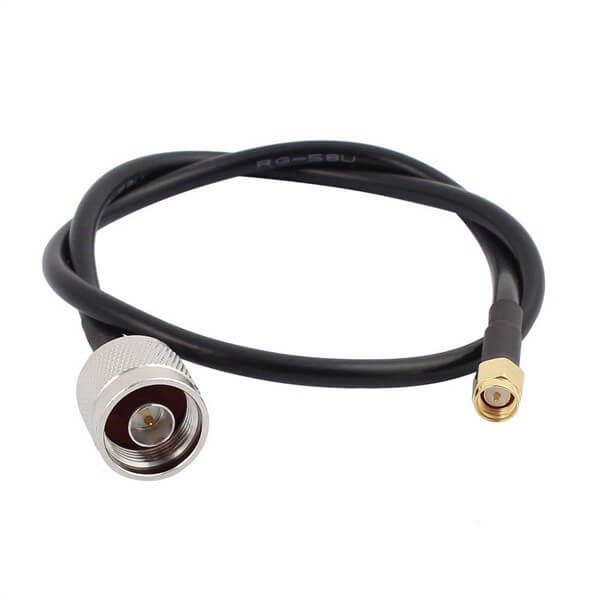 rf-cable-sma-male-to-n-type-male-antenna-pigtail-cable-rg58u-50cm(4) SMA射频信号线RG58U转N公头线长50CM