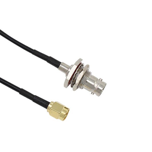 rg174-antenna-cable-with-sma-male-to-bnc-female-adapter-pigtail-cable-30cm-pack-of-2(3) 同轴线 BNC防水直母头转SMA公头RG174组装线