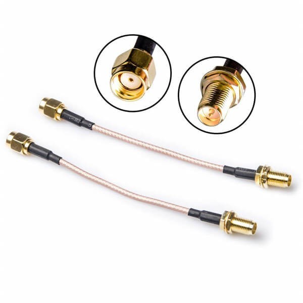 rp-sma-extension-cable-2pcs-with-rp-sma-male-to-rp-sma-female-for-antenna(2) 同轴线馈电SMA反极公头转反极母头接RG316线