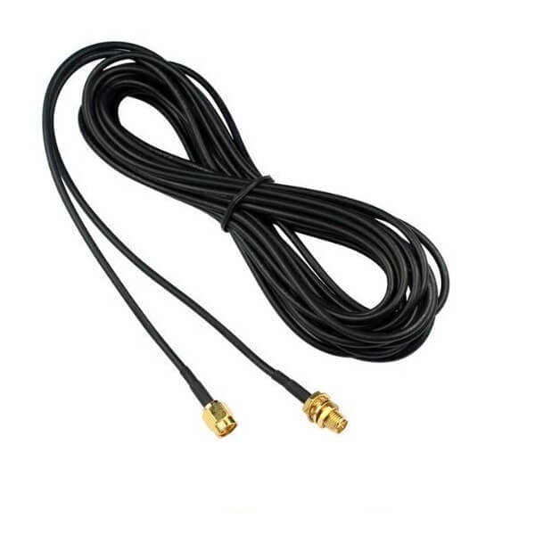 sma-antenna-cable-5m-with-rp-sma-female-to-male-extension-cable SMA电缆线反极公头转反极母头RG174线线长5米