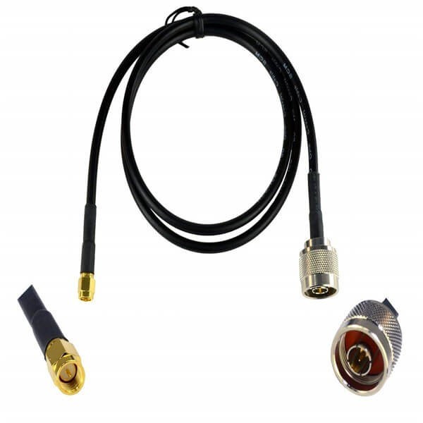 sma-to-n-cable-lmr195-assembly-1m-for-3g-4g-lte-rf-radio-to-antenna-or-lightning-arrester-use N头线转SMA线LMR195线长1米3G 4G LTE射频无线电天线或避雷器的使用