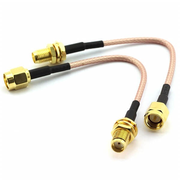 sma-to-sma-cable-rg316-high-frequency-wire-jumper-adapter-10cm(3) RF射线SMA公头转母头高频跳线线长10CM