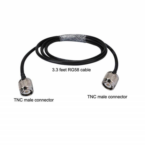 转接头TNC公头转公头接RG58线线长1米