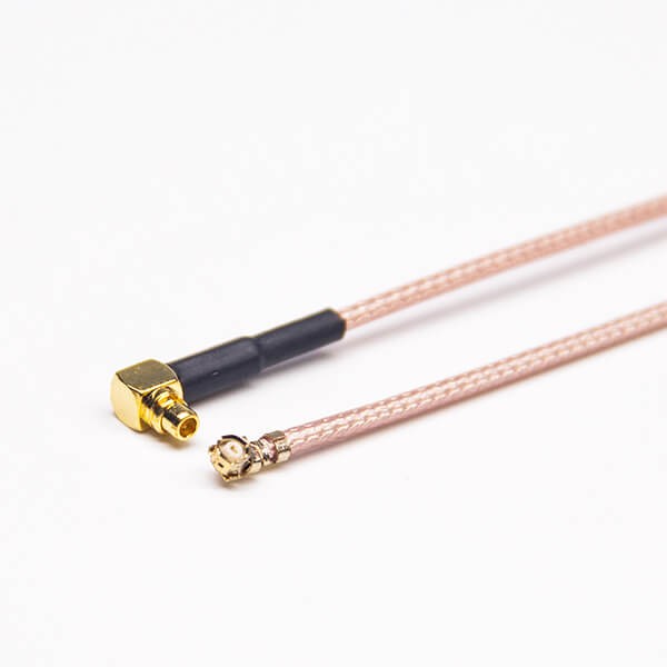 MMCX连接器供应商专供90度公MMCX转IPEX端子接RG178线长8cm