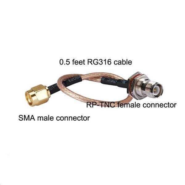 waterproof-female-tnc-to-ra-mmcx-plug-with-rg316-10cm SMA同轴电缆线RG316转RP-TNC母头线长15CM
