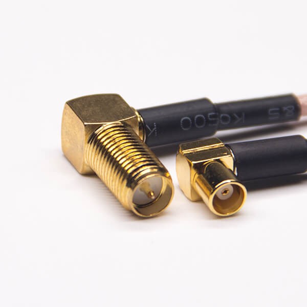 SMA射频线弯式反极母头镀金转MCX弯式母头接RG316线 SMA射频线弯式反极母头镀金转MCX弯式母头接RG316线