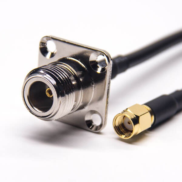 N型头母头直式法兰安装转SMA反极公头直式同轴线缆接RG223 RG58 N型头母头直式法兰安装转SMA反极公头直式同轴线缆接RG223 RG58