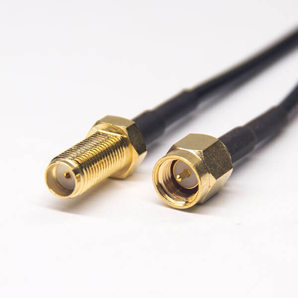 sma射频接头信号线sma公转母直式同轴电缆接RG174线材 sma射频接头信号线sma公转母直式同轴电缆接RG174线材