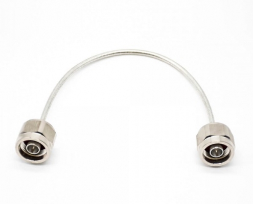 电缆N头转接头直式公头转公头接RG402线线长20cm