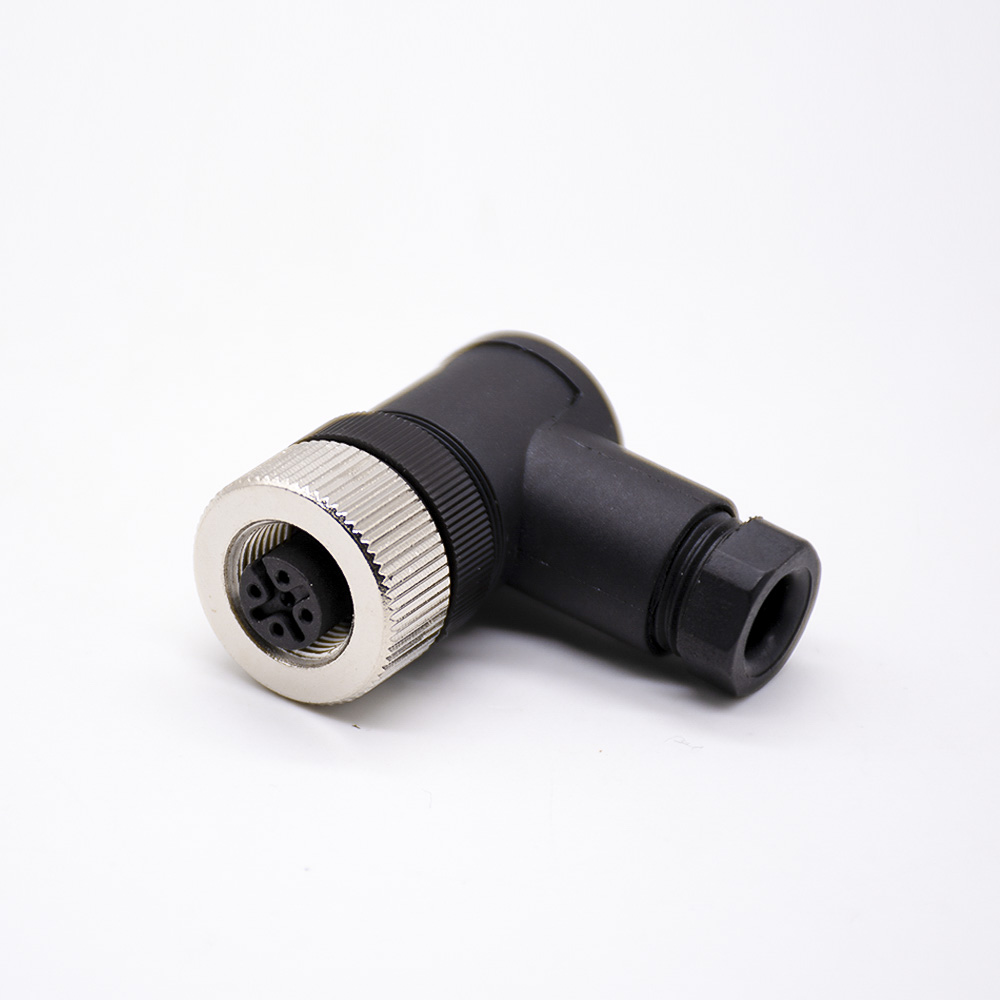 M12现场组装插头A编码5芯母弯式不带屏蔽塑料外壳PG7采购