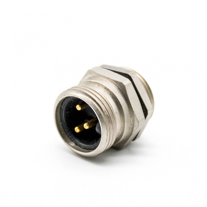 EB-400-8009 7/8连接器焊线 3芯公头面板安装后锁板带屏蔽