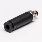 M8现场组装插头3芯公直式不带屏蔽塑料外壳M8*1.0定制