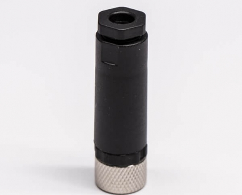 M8现场组装插头3芯母直式不带屏蔽塑料外壳M8*1.0定制