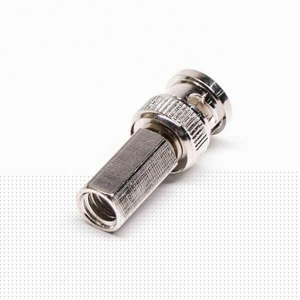 BNC公头同轴连接器器插头螺母紧锁接线