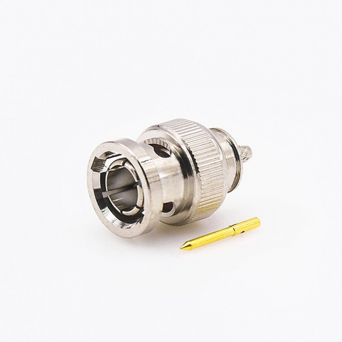 RG174/RG316连接器公头直式75Ω压接 RG174/RG316连接器公头直式75Ω压接