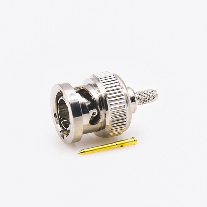 用于RG174/RG316的BNC连接器公头75Ω接线直式压接 用于RG174/RG316的BNC连接器公头75Ω接线直式压接