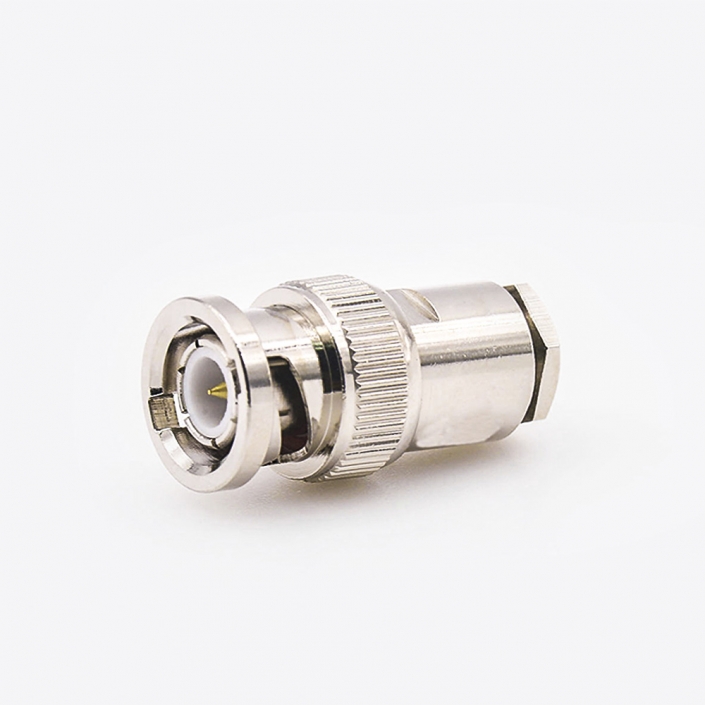 BNC接线RG58/RG142连接器公头直式螺母锁紧 BNC接线RG58/RG142连接器公头直式螺母锁紧