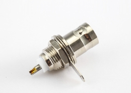 BNC 50欧姆母头直式螺母安装式座子