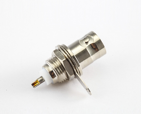 BNC 50欧姆母头直式螺母安装式座子