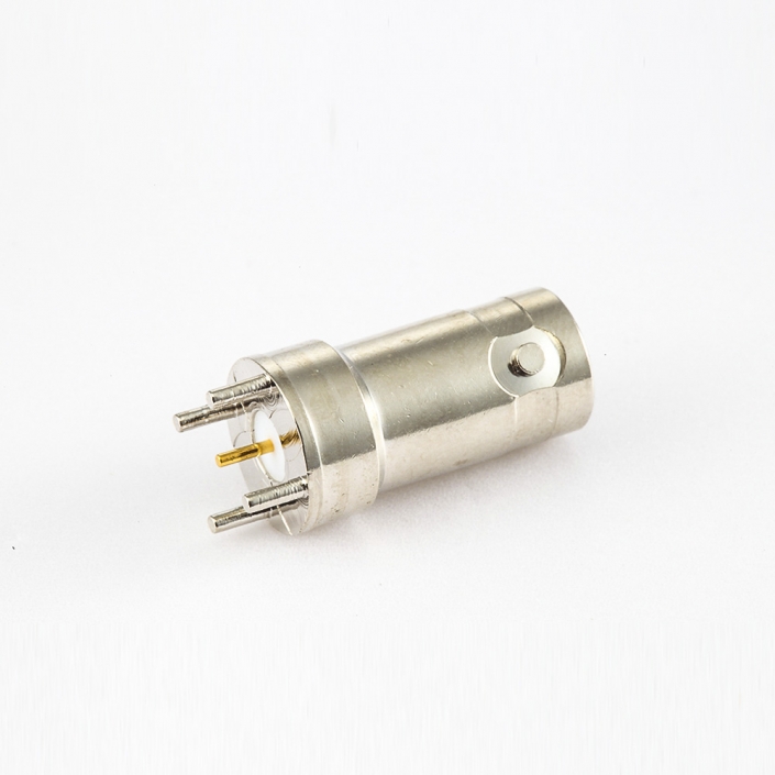 BNC 50Ω母头穿墙直式焊接PCB板的座子 BNC 50Ω母头穿墙直式焊接PCB板的座子