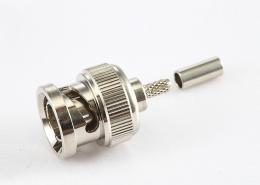 BNC 75欧姆公头直式压接RG179/SYV75-1.5电缆